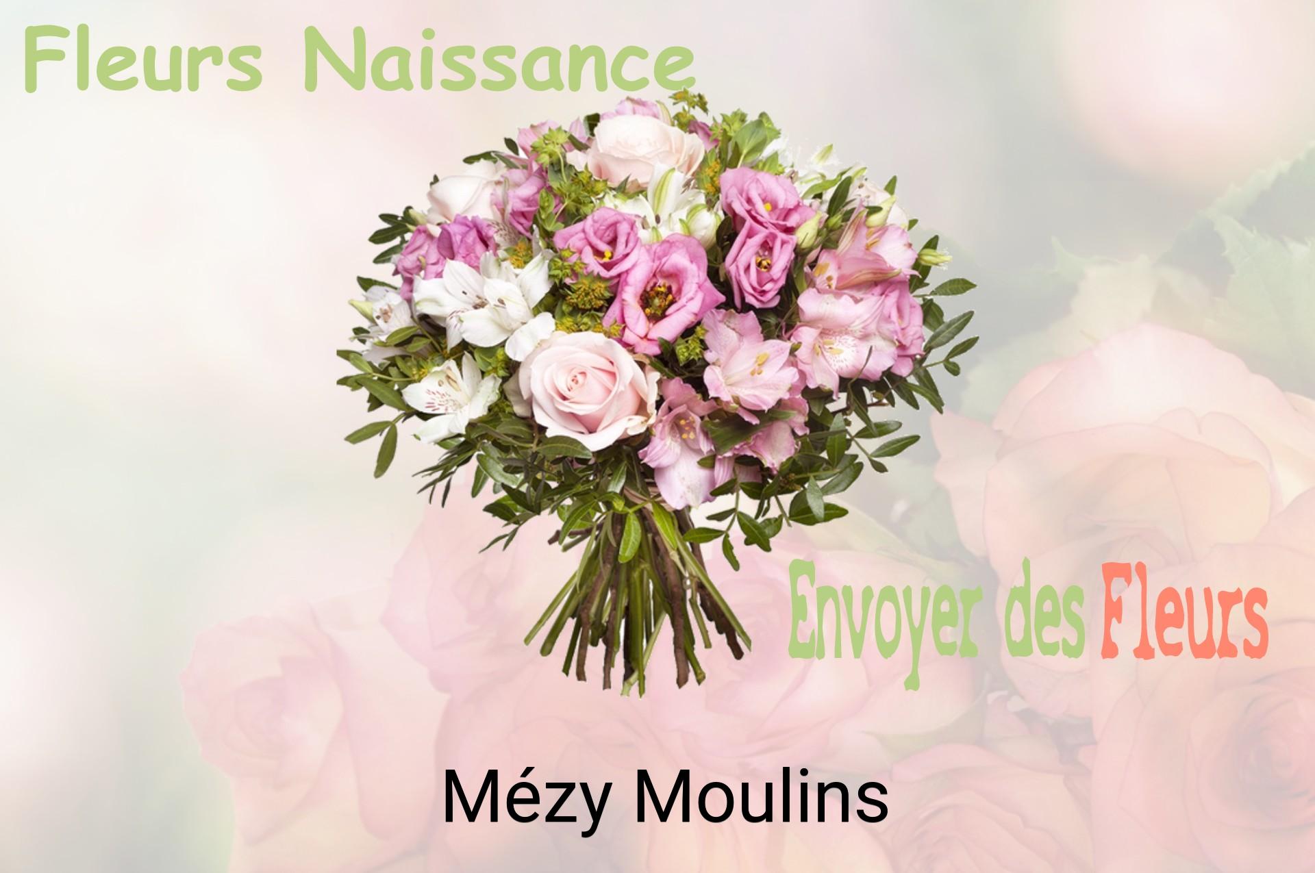 Bouquet de fleurs de naissance livré à Mézy-Moulins
